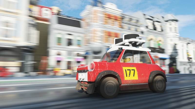 Illustration for article titled Forza Horizon 4’s Lego Expansion Is Gleefully Absurd